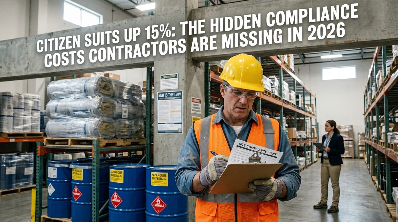 Federal Environmental Compliance 2026: Why Citizen Suits Are Up 15% and What Contractors Must Know